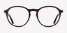 Halcyon Dark Brown AcetateEyeglass Frames from EyeBuyDirect, Front View