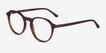 Halcyon Dark Brown AcetateEyeglass Frames from EyeBuyDirect, Angle View