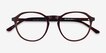 Halcyon Dark Brown AcetateEyeglass Frames from EyeBuyDirect, Closed View
