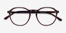 Halcyon Dark Brown AcetateEyeglass Frames from EyeBuyDirect, Closed View