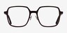 Modern Dark Brown AcetateEyeglass Frames from EyeBuyDirect, Front View
