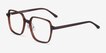 Modern Dark Brown AcetateEyeglass Frames from EyeBuyDirect, Angle View