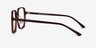 Modern Dark Brown AcetateEyeglass Frames from EyeBuyDirect, Side View