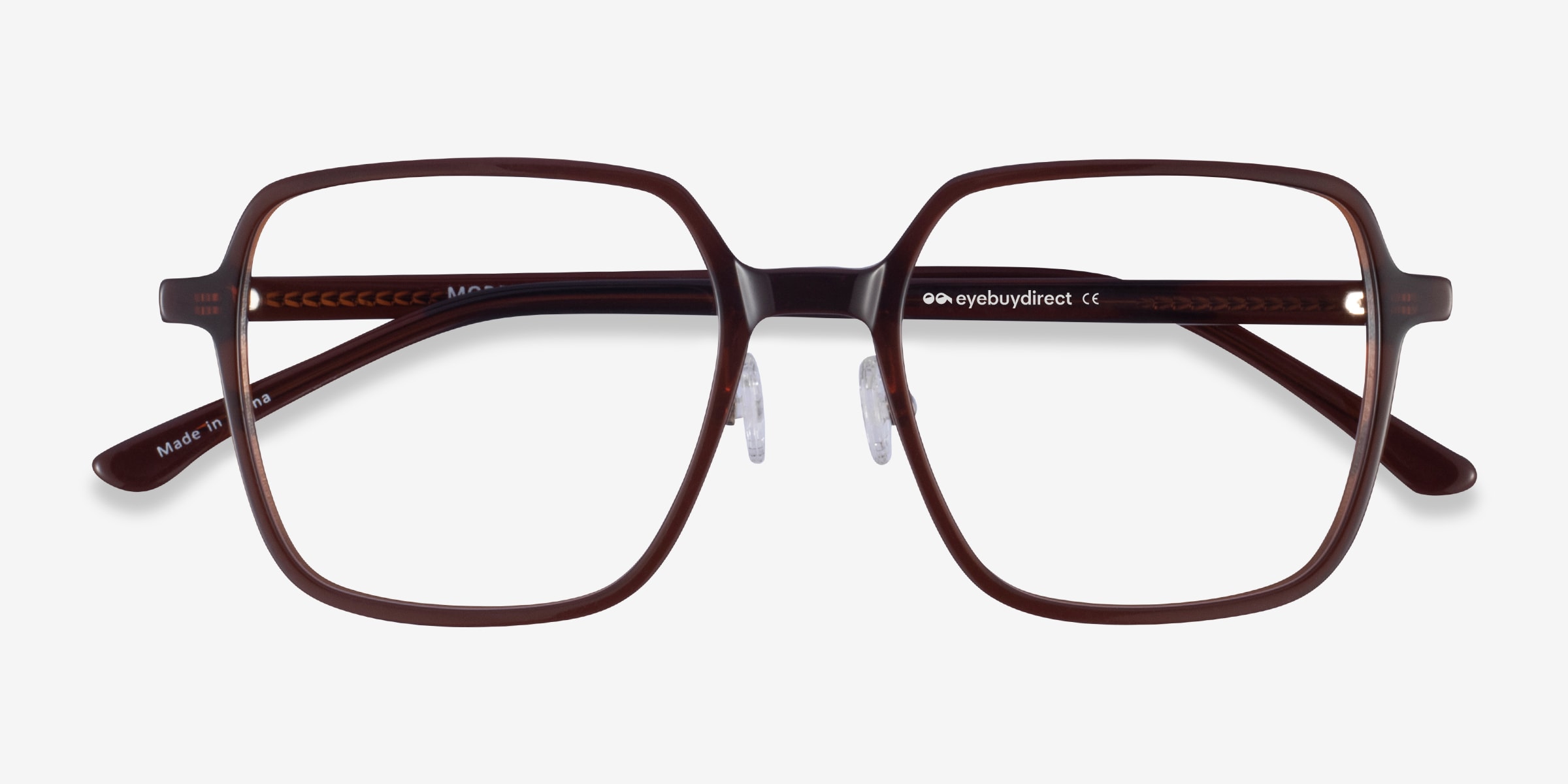 dark brown eyeglasses