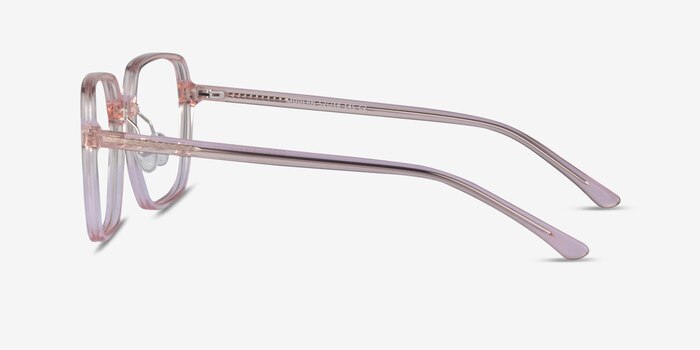 Modern Clear Pink Acetate Eyeglass Frames from EyeBuyDirect