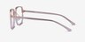 Modern Clear Pink AcetateEyeglass Frames from EyeBuyDirect, Side View
