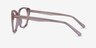 Odessa Clear Pink AcetateEyeglass Frames from EyeBuyDirect, Side View