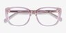 Odessa Clear Pink AcetateEyeglass Frames from EyeBuyDirect, Closed View