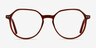 Ebullience Brown AcetateEyeglass Frames from EyeBuyDirect, Front View