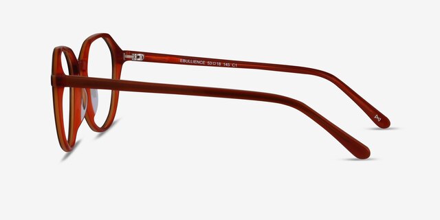 Ebullience Brown AcetateEyeglass Frames from EyeBuyDirect, Side View