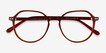 Ebullience Brown Alternative MaterialsEyeglass Frames from EyeBuyDirect, Closed View