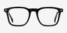 Murmur Black AcetateEyeglass Frames from EyeBuyDirect, Front View
