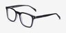 Murmur Black AcetateEyeglass Frames from EyeBuyDirect, Angle View