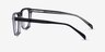 Murmur Black AcetateEyeglass Frames from EyeBuyDirect, Side View