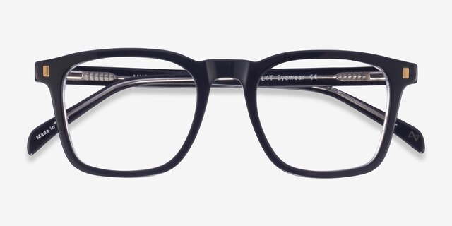 Murmur Black AcetateEyeglass Frames from EyeBuyDirect, Closed View