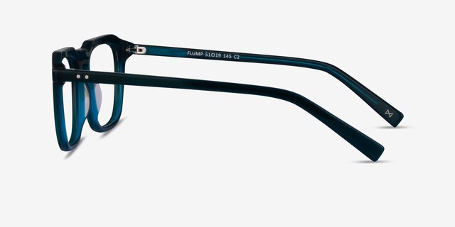 Flump Teal AcetateEyeglass Frames from EyeBuyDirect, Side View