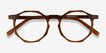 Primula Clear Brown AcetateEyeglass Frames from EyeBuyDirect, Closed View