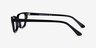 Orchestra Black AcetateEyeglass Frames from EyeBuyDirect, Side View