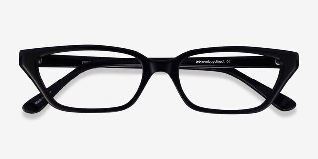 Orchestra Black AcetateEyeglass Frames from EyeBuyDirect, Closed View