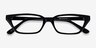 Orchestra Black AcetateEyeglass Frames from EyeBuyDirect, Closed View