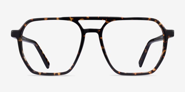 Stereo Tortoise AcetateEyeglass Frames from EyeBuyDirect, Front View