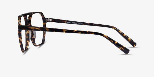 Stereo Tortoise AcetateEyeglass Frames from EyeBuyDirect, Side View