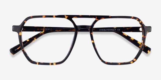 Stereo Tortoise AcetateEyeglass Frames from EyeBuyDirect, Closed View