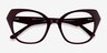 Noma Burgundy AcetateEyeglass Frames from EyeBuyDirect, Closed View