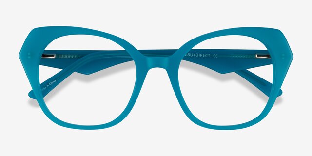 Noma Aqua AcetateEyeglass Frames from EyeBuyDirect, Closed View