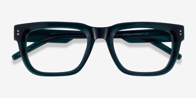 Kensington Teal AcetateEyeglass Frames from EyeBuyDirect, Closed View