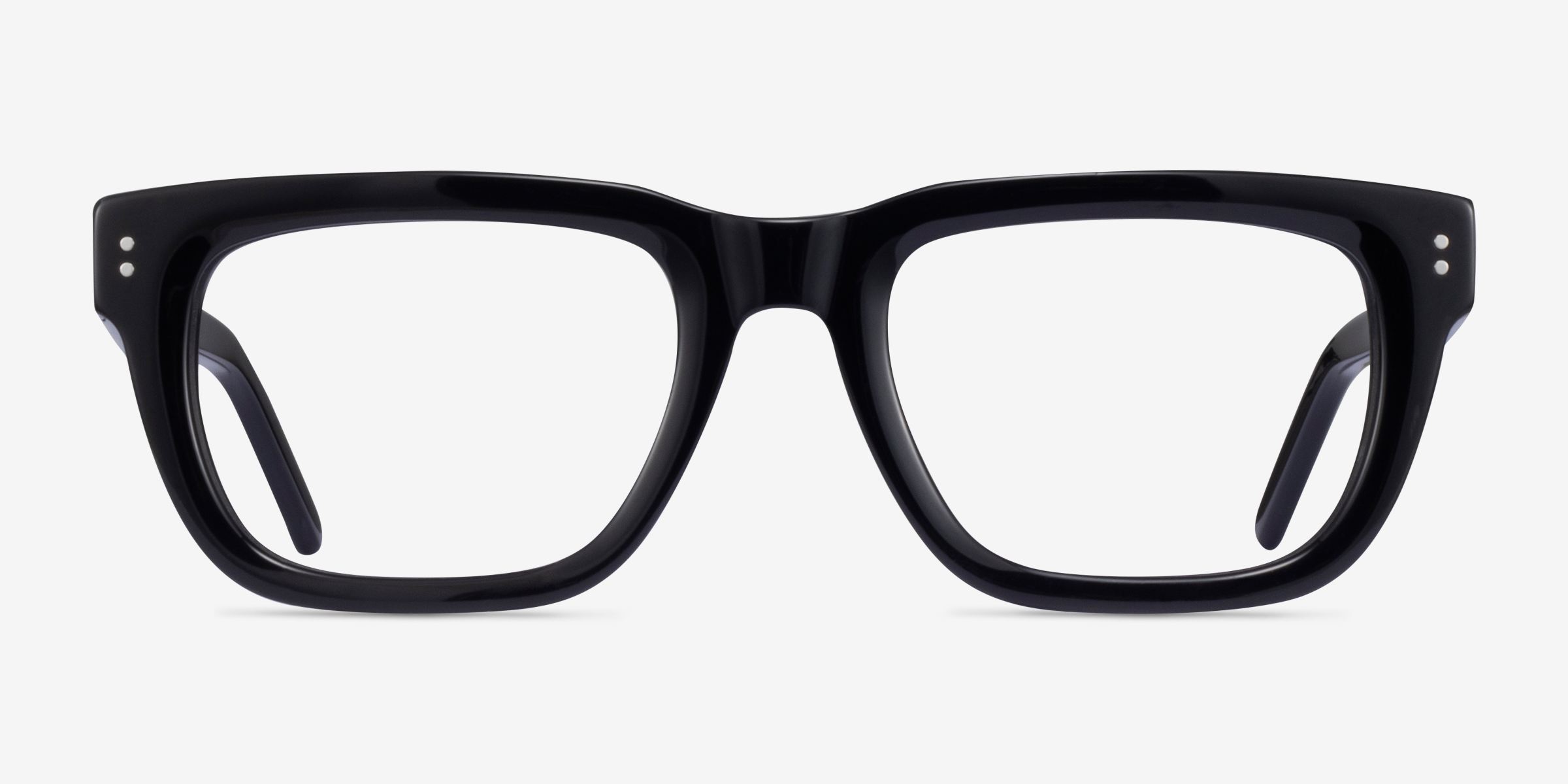 Kensington Rectangle Black Full Rim Eyeglasses Eyebuydirect