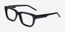 Kensington Black AcetateEyeglass Frames from EyeBuyDirect, Angle View