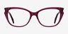 Maple Clear Burgundy AcetateEyeglass Frames from EyeBuyDirect, Front View