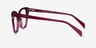 Maple Clear Burgundy AcetateEyeglass Frames from EyeBuyDirect, Side View