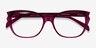 Maple Clear Burgundy AcetateEyeglass Frames from EyeBuyDirect, Closed View