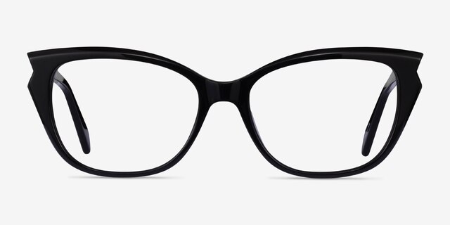 Maple Black AcetateEyeglass Frames from EyeBuyDirect, Front View