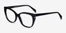 Maple Black AcetateEyeglass Frames from EyeBuyDirect, Angle View