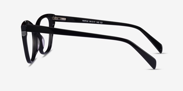 Maple Black AcetateEyeglass Frames from EyeBuyDirect, Side View