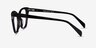 Maple Black AcetateEyeglass Frames from EyeBuyDirect, Side View