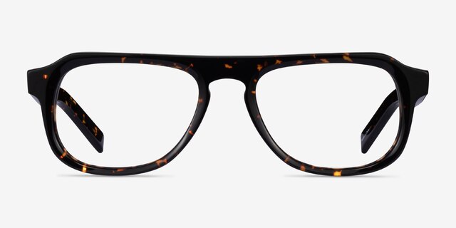 Hackney Tortoise AcetateEyeglass Frames from EyeBuyDirect, Front View