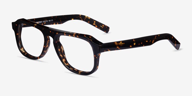 Hackney Tortoise AcetateEyeglass Frames from EyeBuyDirect, Angle View