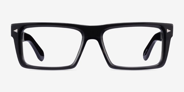 Sheldon Drak Gray AcetateEyeglass Frames from EyeBuyDirect, Front View