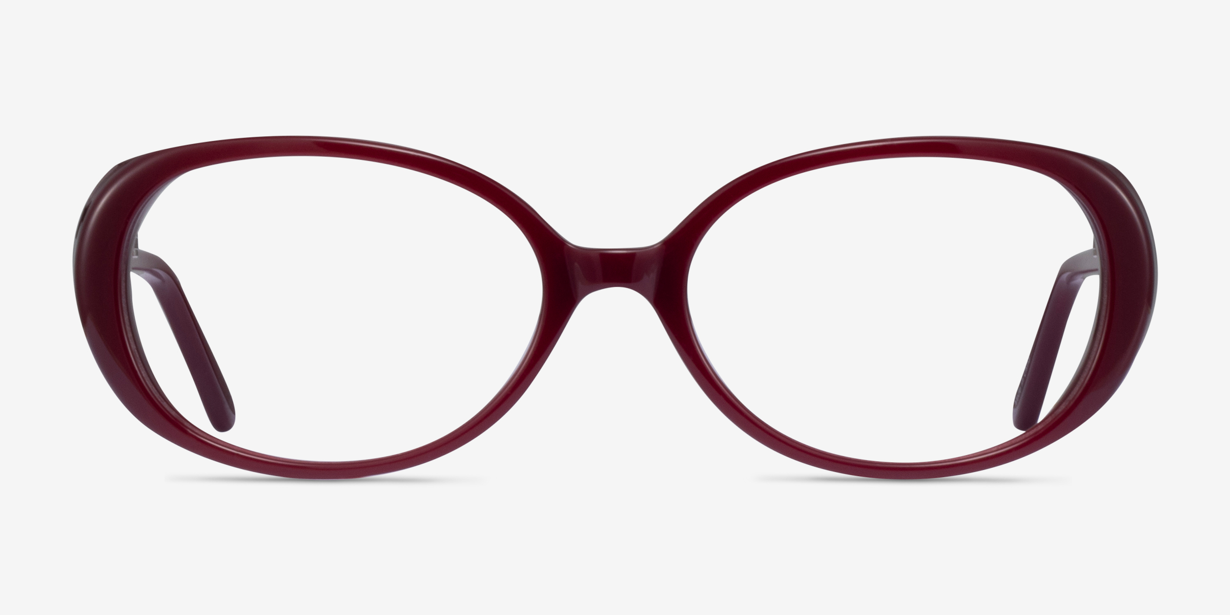 Surrey Oval Burgundy Glasses for Women | Eyebuydirect