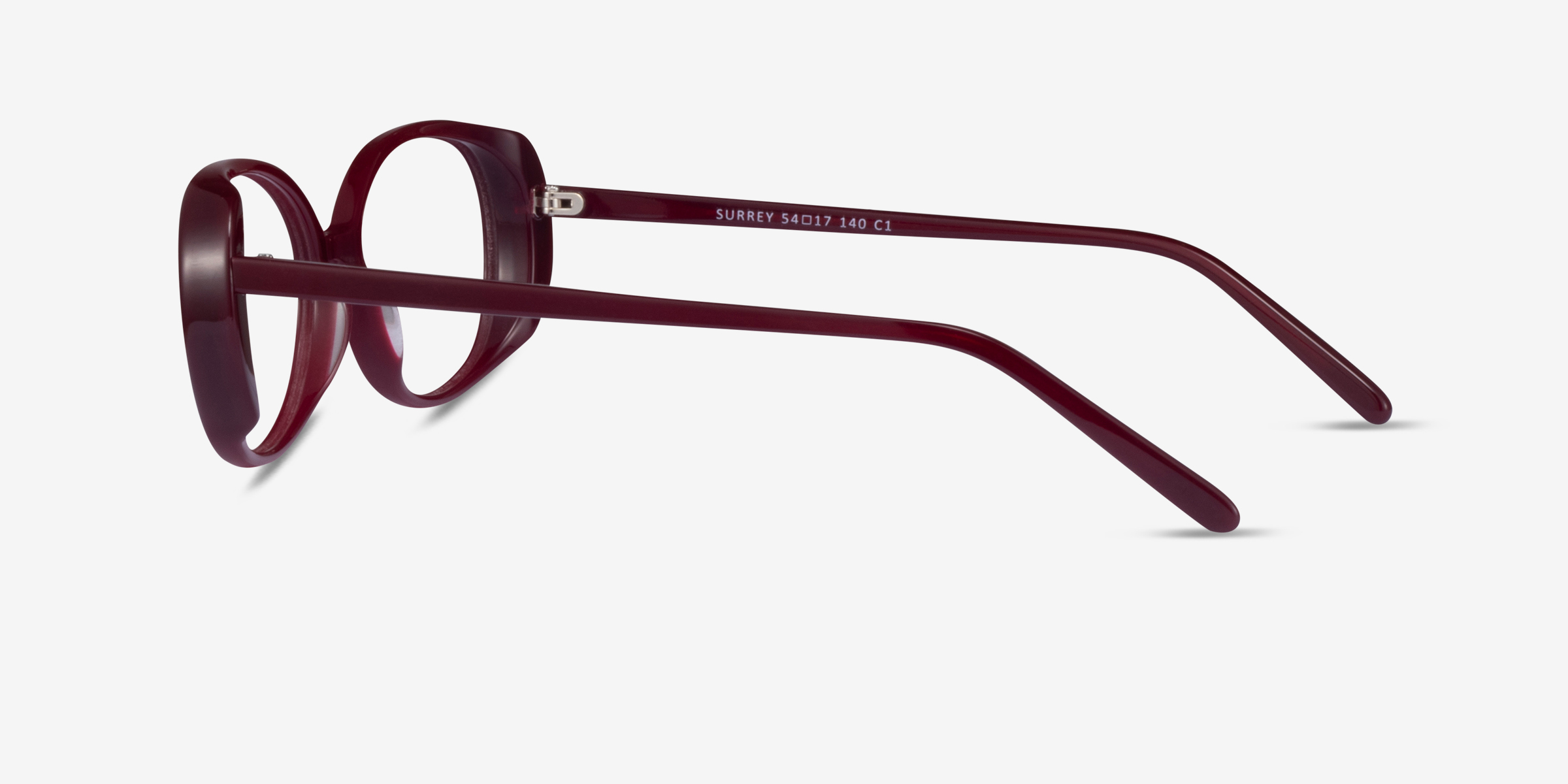 Surrey Oval Burgundy Glasses for Women | Eyebuydirect