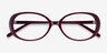 Surrey Burgundy AcetateEyeglass Frames from EyeBuyDirect, Closed View