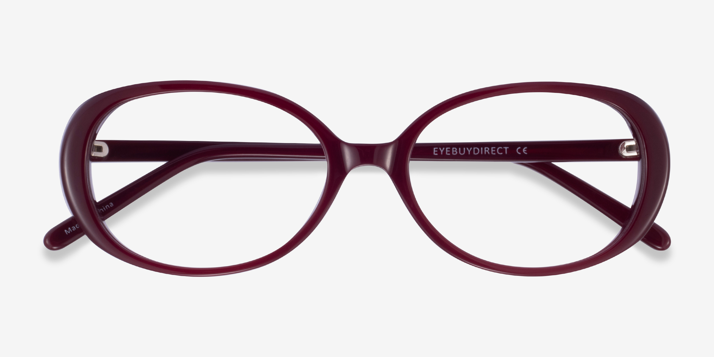 Surrey Oval Burgundy Glasses for Women | Eyebuydirect