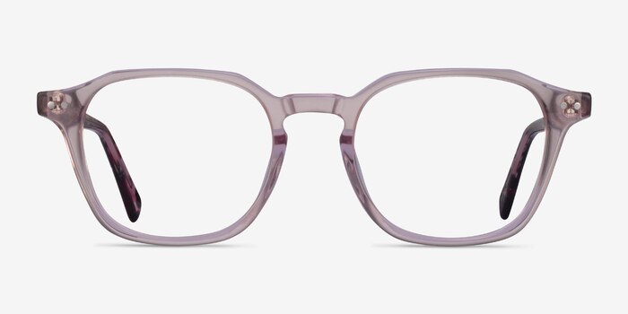 Hopkins Clear Pink Floral Acetate Eyeglass Frames from EyeBuyDirect