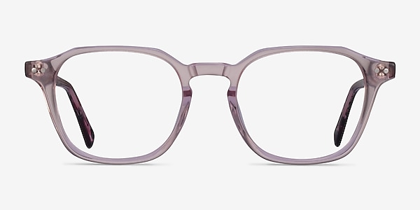 Hopkins Clear Pink Floral Acetate Eyeglass Frames