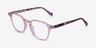Hopkins Clear Pink Floral AcetateEyeglass Frames from EyeBuyDirect, Angle View