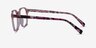 Hopkins Clear Pink Floral AcetateEyeglass Frames from EyeBuyDirect, Side View